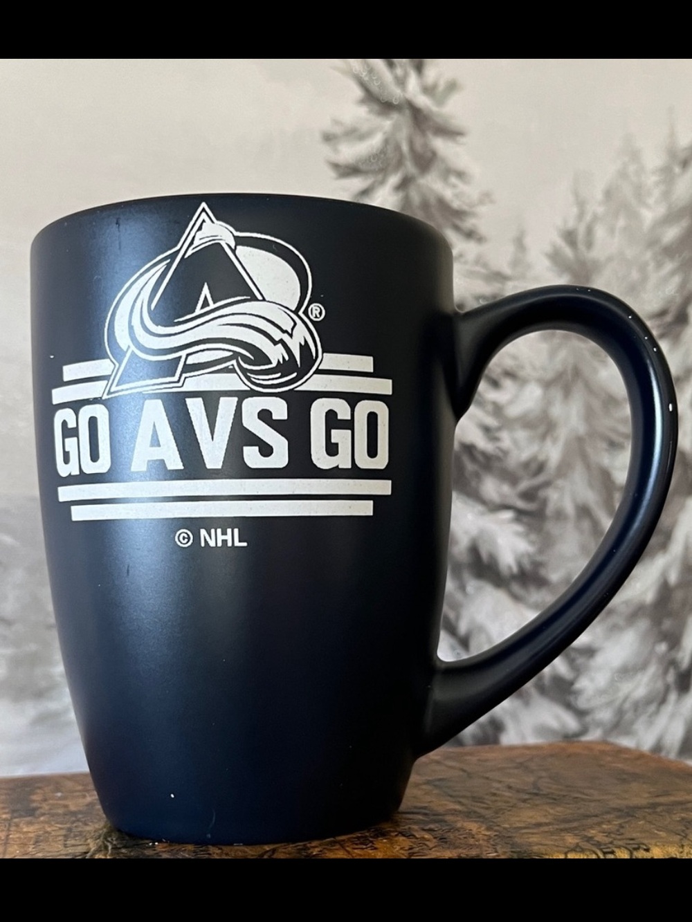 🇺🇸 Navy Colorado Avalanche “Go Avs Go” Navy Blue Mug – NHL Hockey Fan Cup